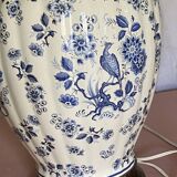 Moustier blue bird lamp and lampshade