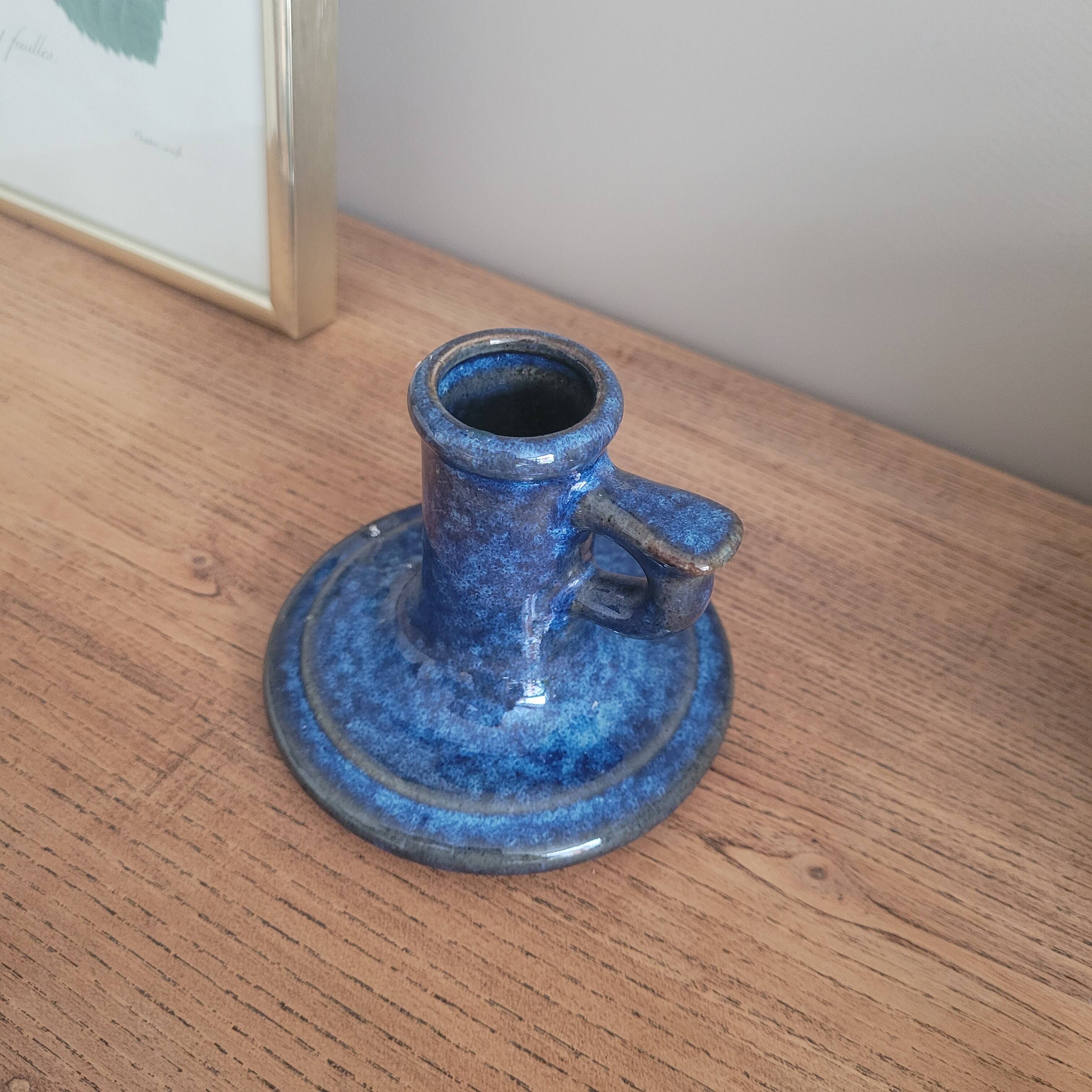 La Redoute x Selency ceramic candle holder 10 blue