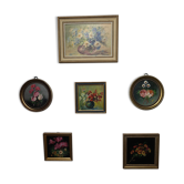 Tableaux peints florales anciens