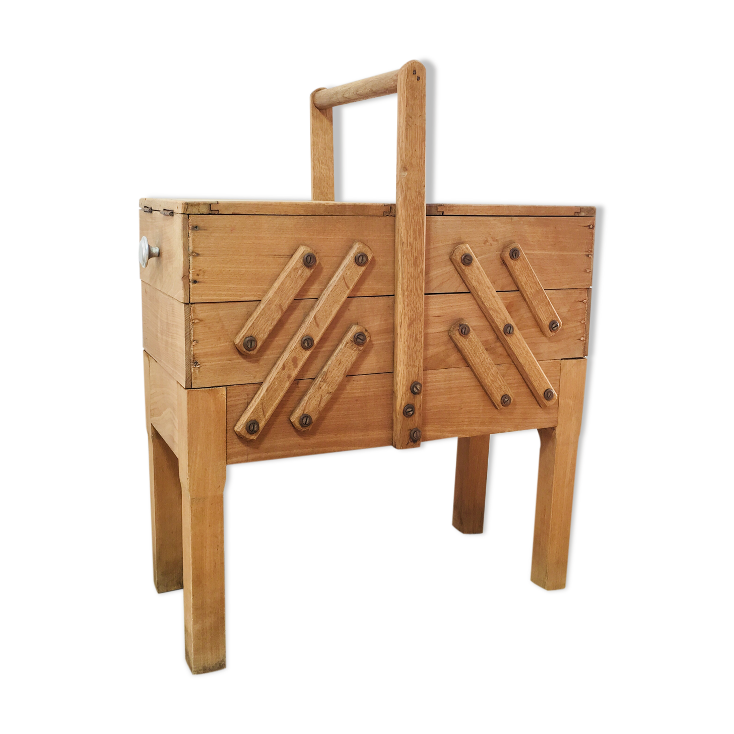 Vintage sewing basket