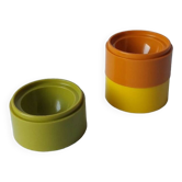 3 vintage Tupperware egg cups