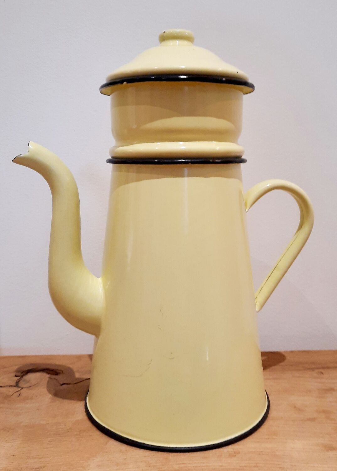 Théière cafetière métal émaillée