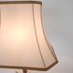 Lampe de table - forme de corail - marbre et métal doré