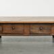 Antique 18th-century Southern European coffee table made of chestnut wood