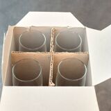 Flutes à champagne LUMINARC • Pied noir • Lot de 4