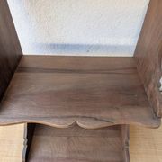 Art Deco walnut wall shelf 1930