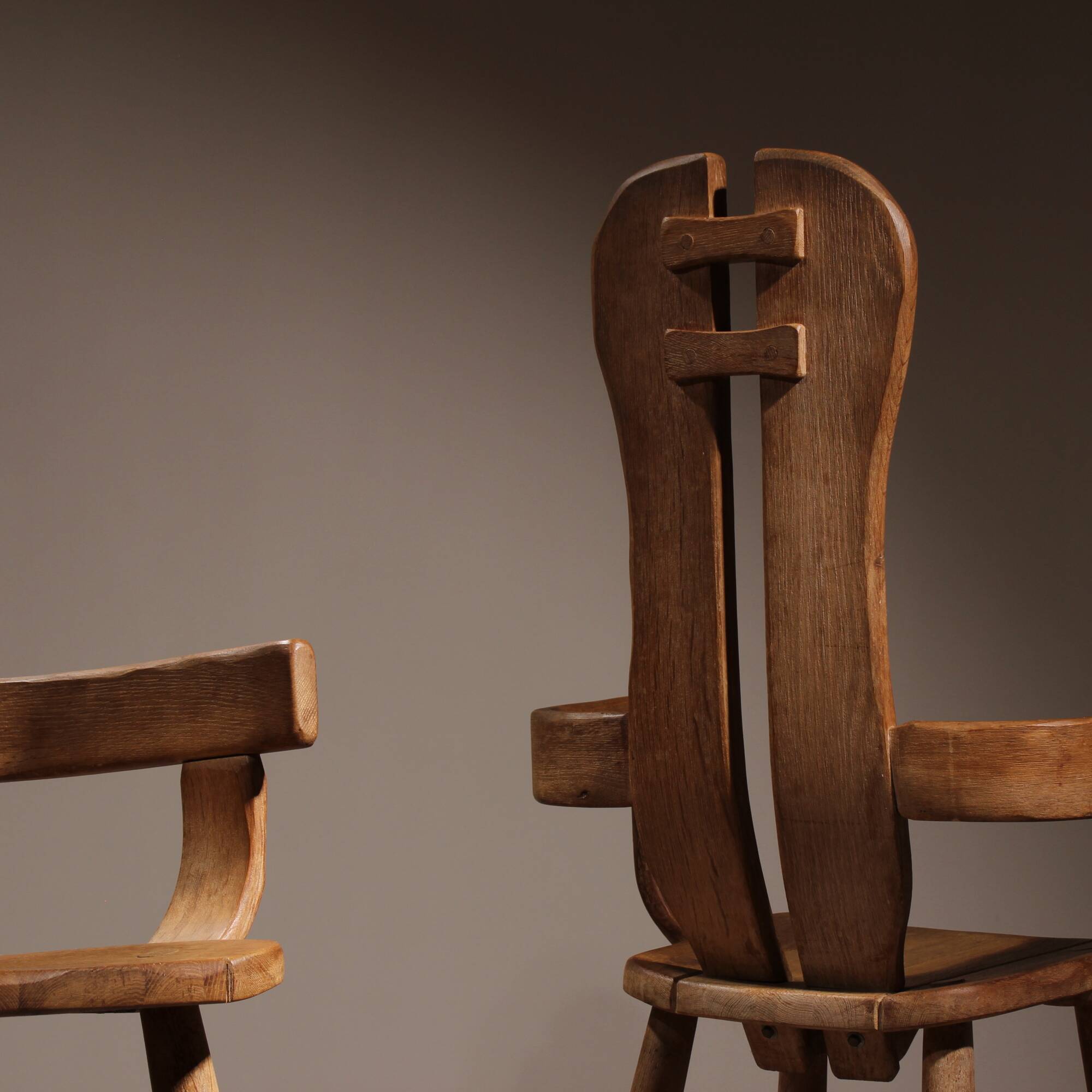 Two Brutalist Armchairs by De Puydt | Belgium 1970s