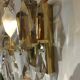 Golden crystal stamps sconces