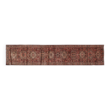 Tapis vintage turc de oushak tissé à la main 84x388 cm