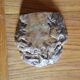 Green and brown alabaster ashtray