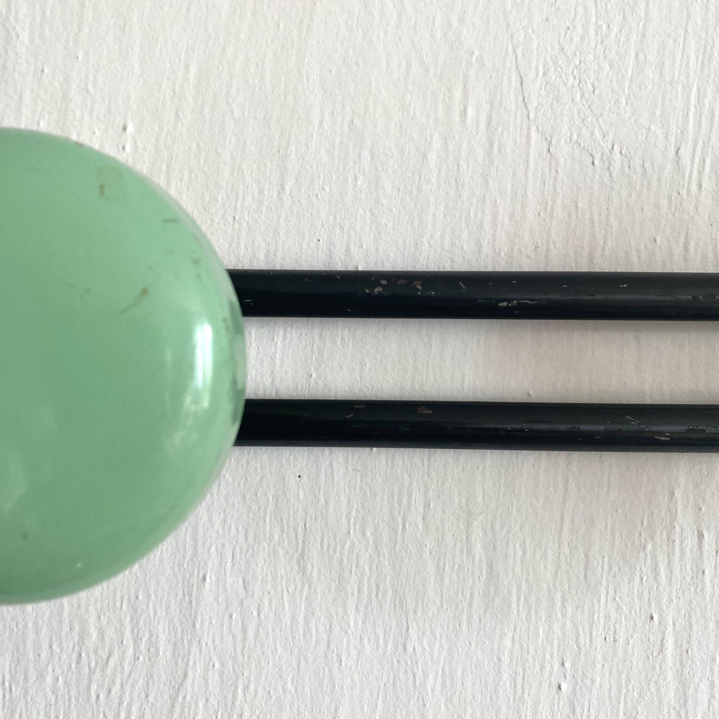 Vintage wall coat rack with 5 hooks