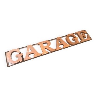 Enseigne garage métallique