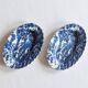 2 old English raviers Myott England, blue décor