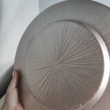 Assiettes plates argenté