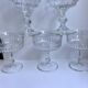 Set of 6 mismatched crystal champagne glasses 50-60s