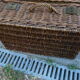 Old suitcase wicker