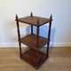 Three-Tier Shelf in Pitch Pine with Turned Columns and Spindles. Work