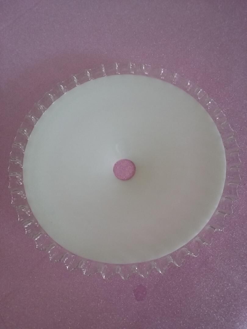 Vintage opaline hanging lamp