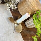 Brass "propeller" candle holder