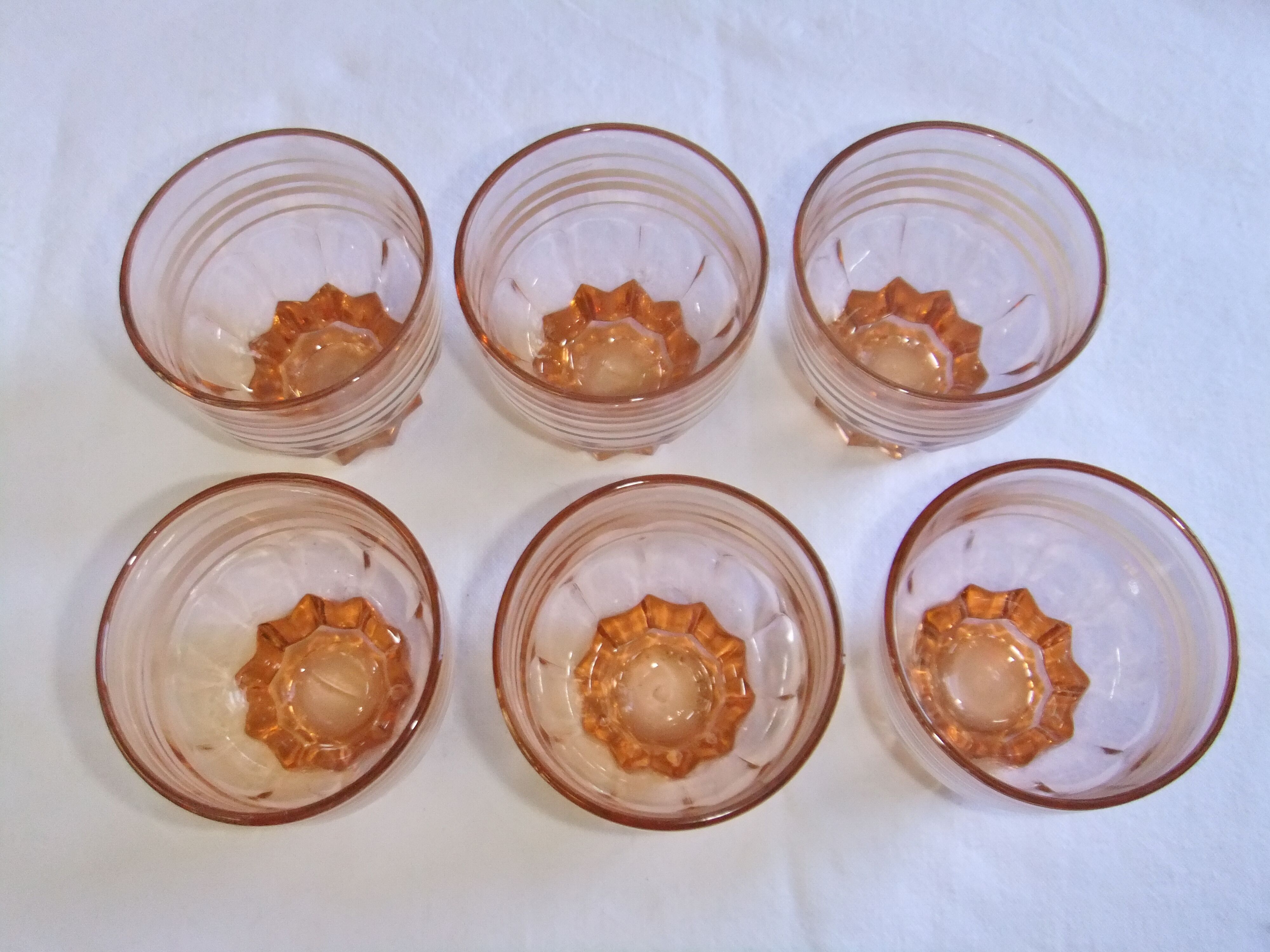 Art Deco liquor service in glass