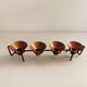 Older Danish designed candlestick, made of cast iron and copper.