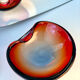 Ashtray / pocket emptier Murano sommerso 1960