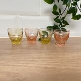 Set of 4 luminarc liquor glasses