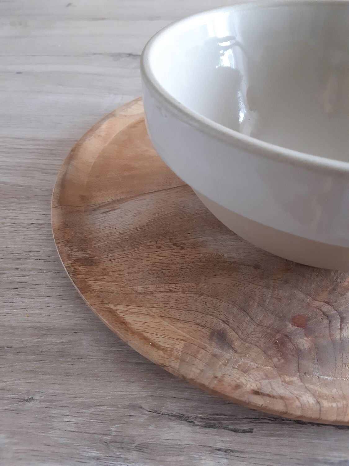 Digoin stoneware salad bowl