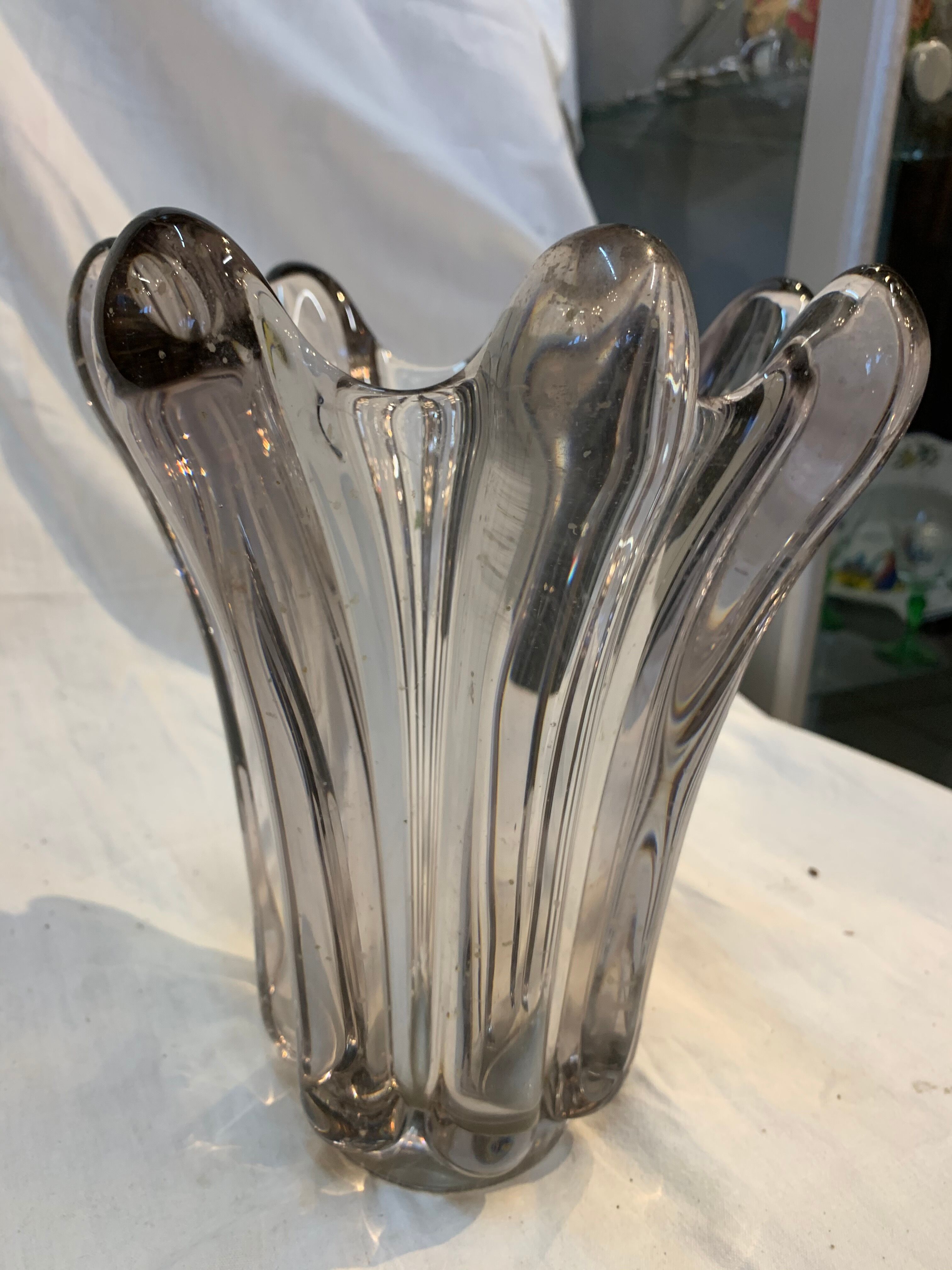Vintage crystal vase