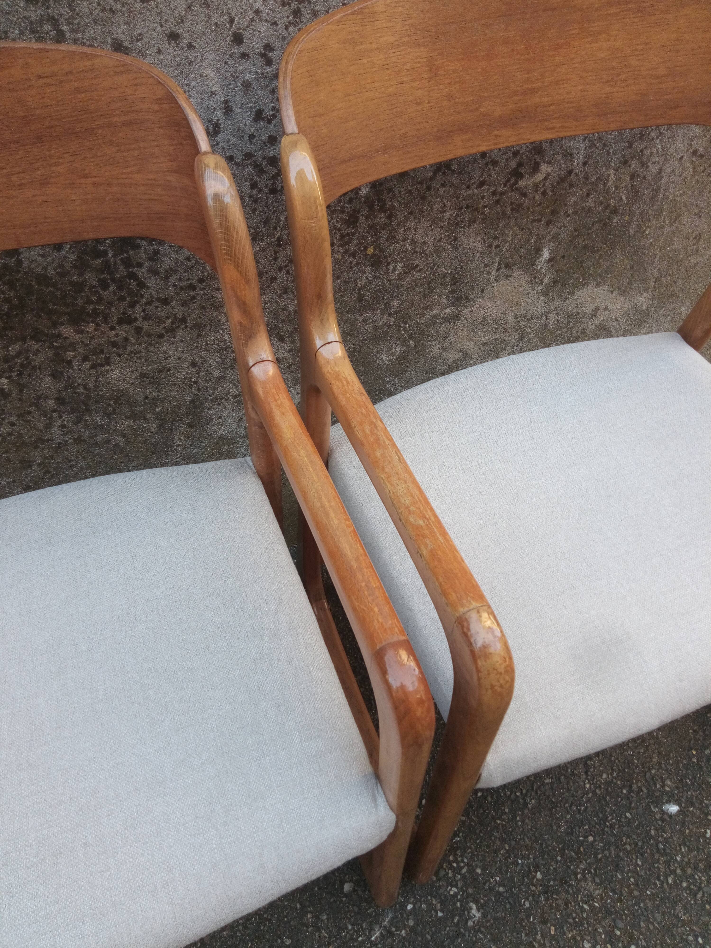 Pair of Baumann armchairs 1960