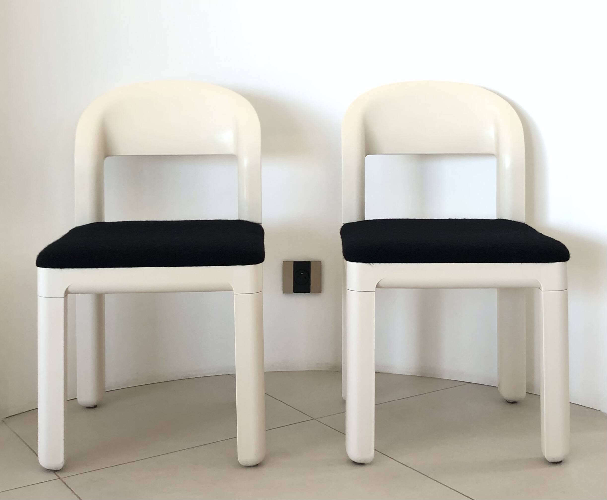 Chaises Joint par Massoni & Pelizza pour iGuzzini, Italie années 70