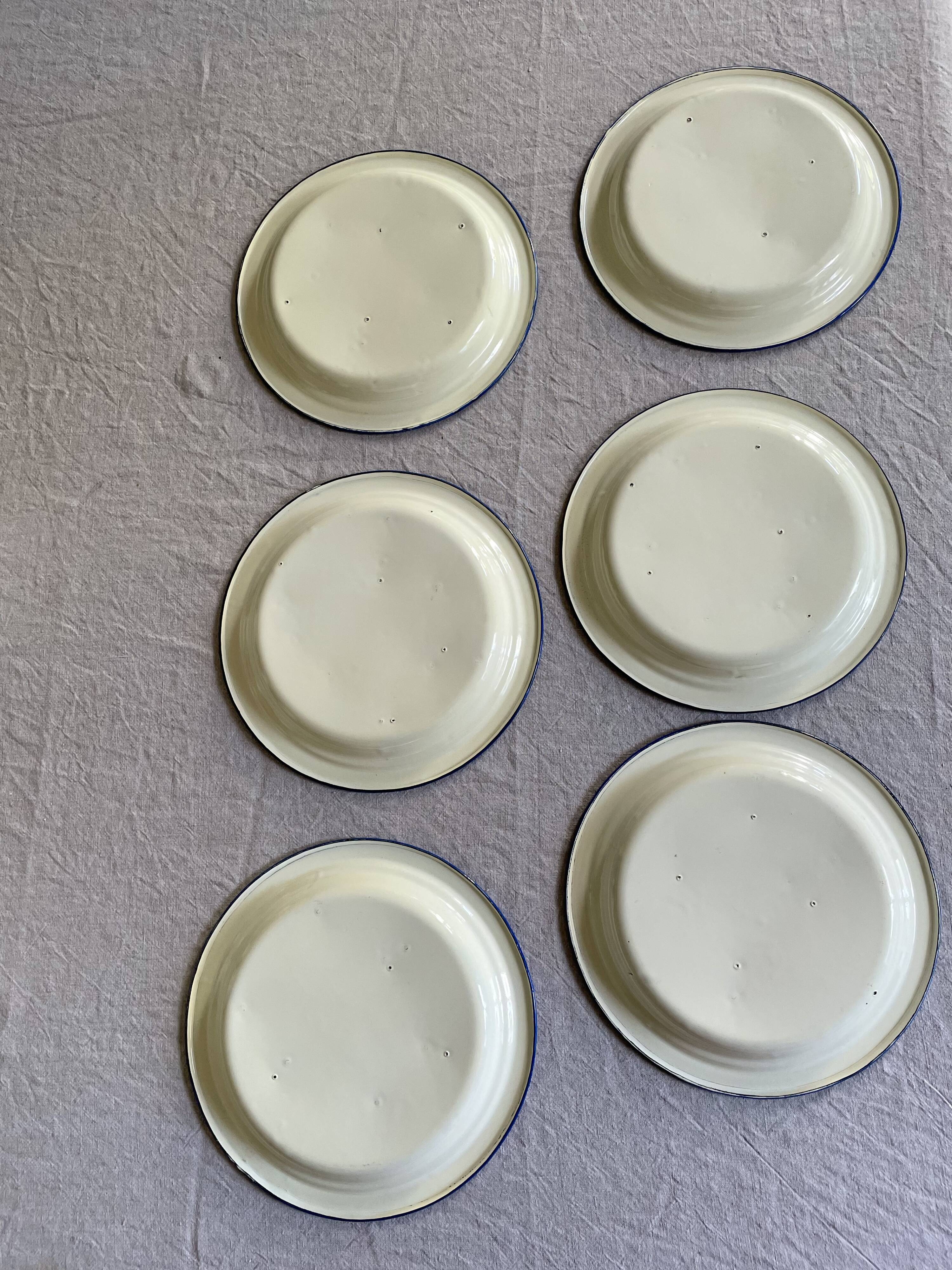 Blue enamelled sheet plates