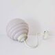Art Deco pink glass ball wall light