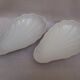 Pair of porcelain shell ravines