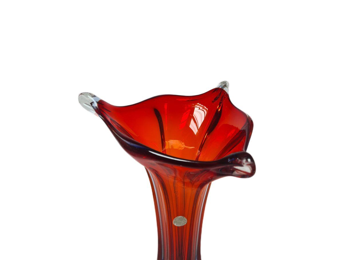 Italian postmodern vase in Murano glass from Mandruzzato, 1950s