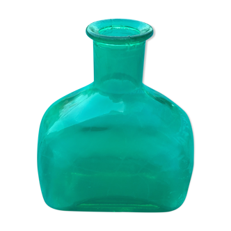 Large moulded glass flask
