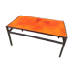 Table basse en lave émaillé orange des années 70