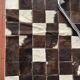 Tapis patchwork en véritable peau de vache 170 × 240 cm