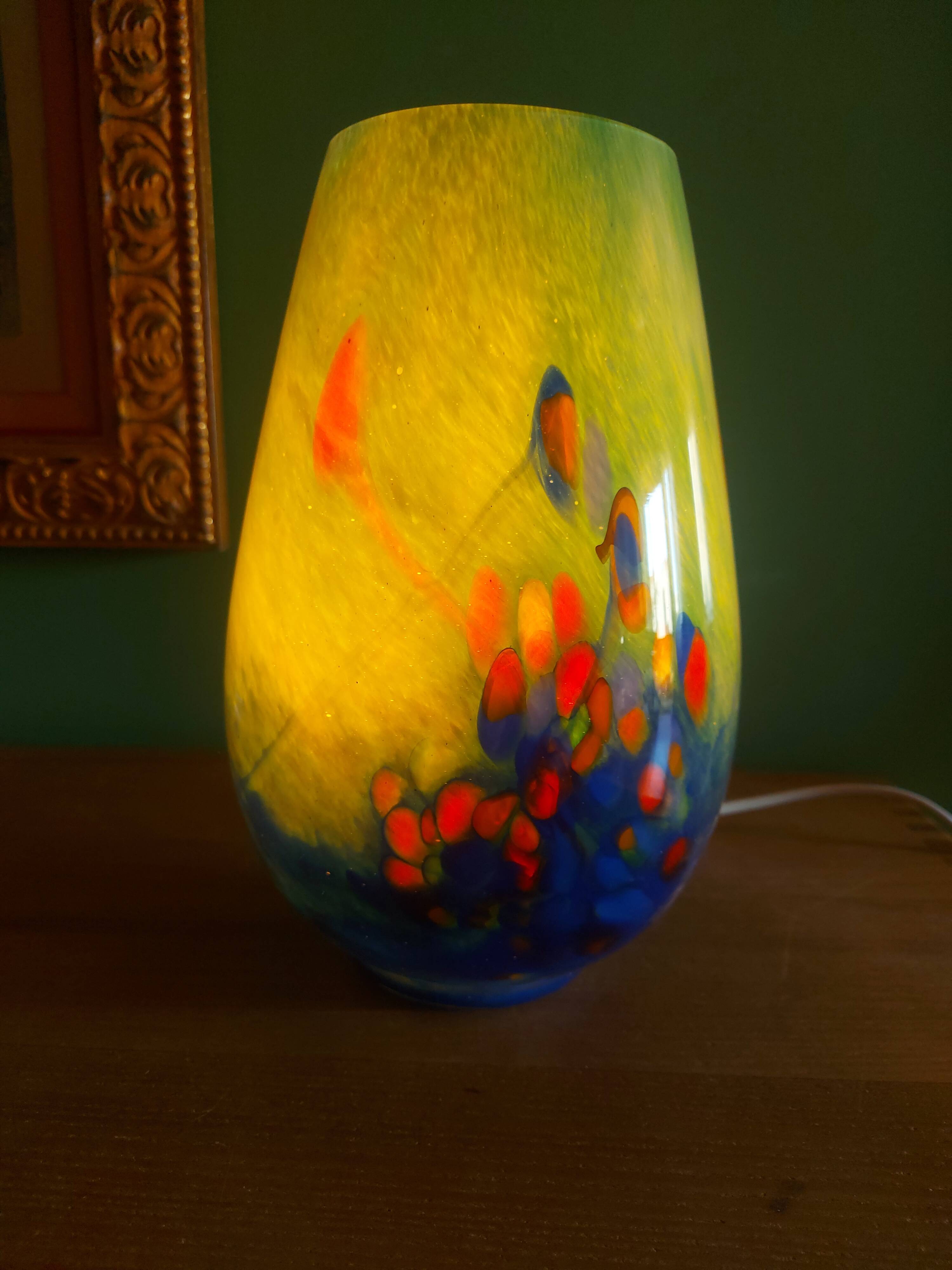 Blown glass lamp soisy, essonne