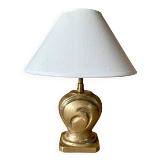 Bronze lamp, 2M fabric cable, cotton lampshade