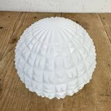 Vintage White Porcelain Pendant Light, 1970s