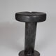 Solid wood sculptural side table, original contemporary design, logniture