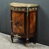 Small living room piece in precious wood marquetry, Louis XVI style – mid-19th century.