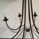 Lustre en métal marron