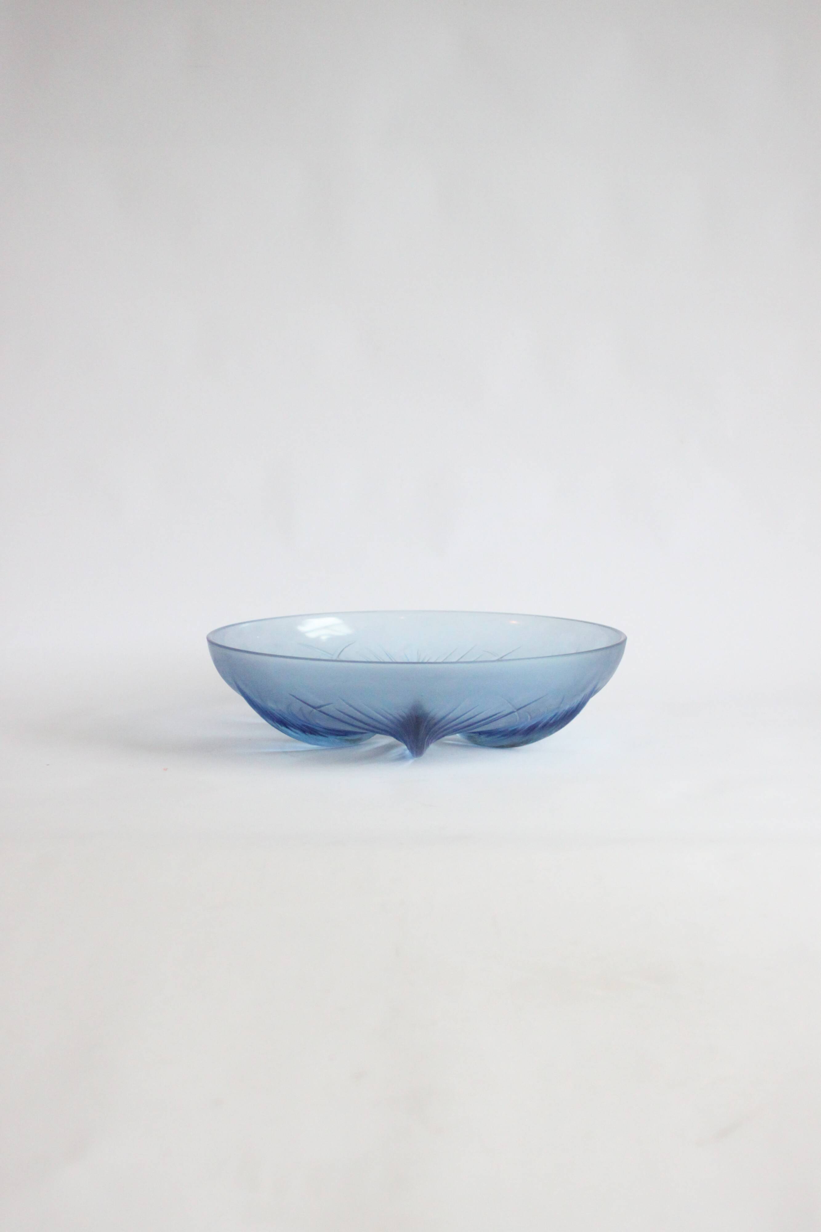Papyrus bowl by Verlys glass, 1930s