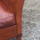 Art deco leather club chair from the 1930s