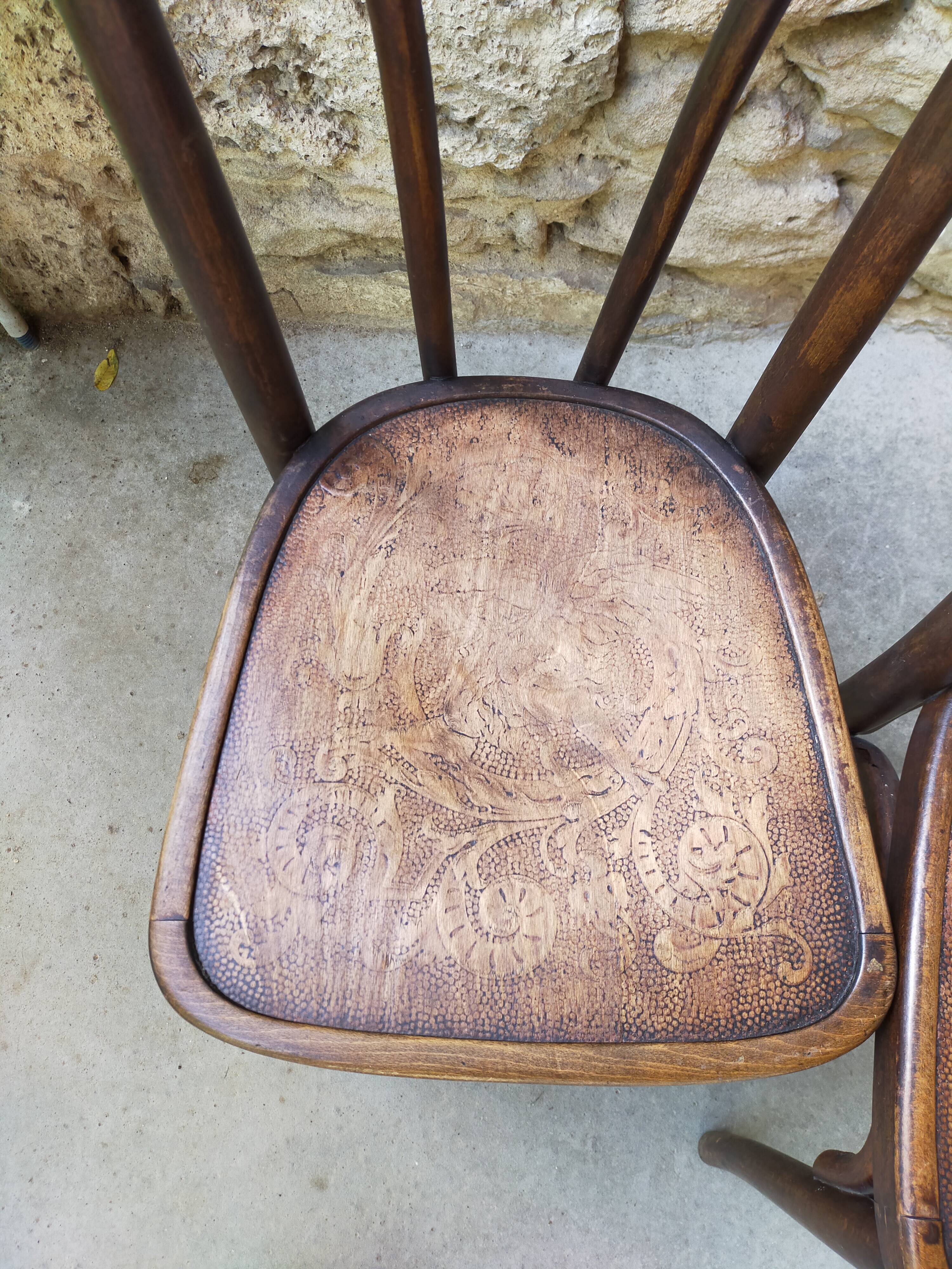 Old bistro chairs