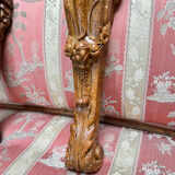 PAIR OF PAINTED PLASTER CONSOLES IN THE LOUIS XVI STYLE