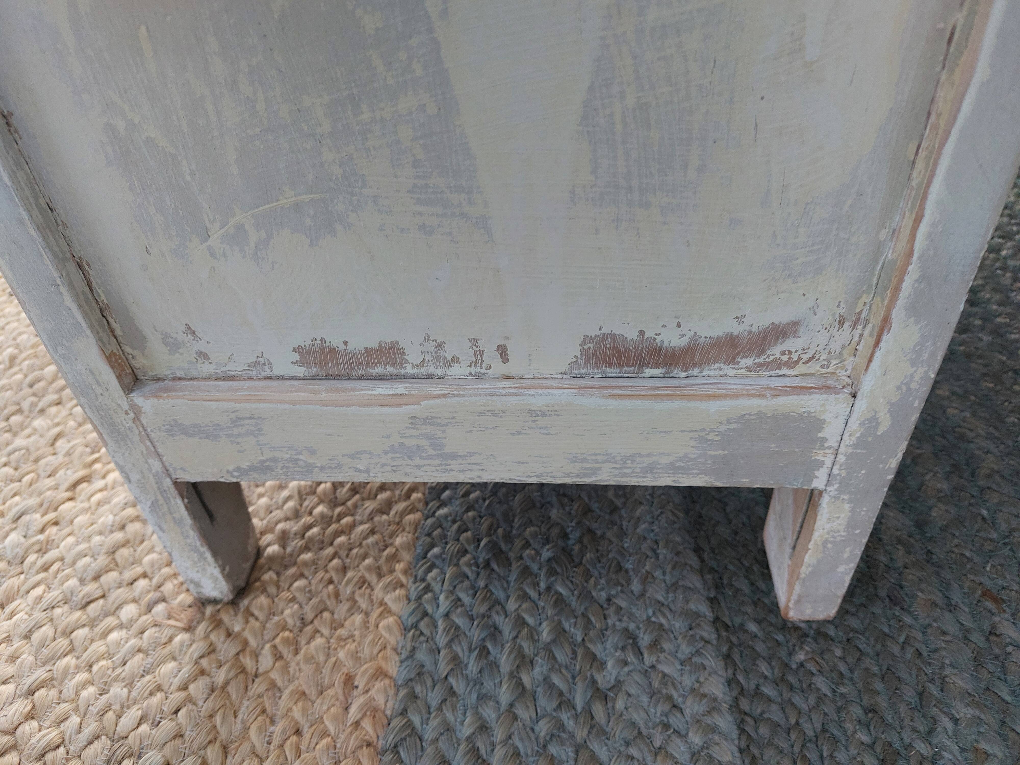 Parisian buffet, chippy paint effect