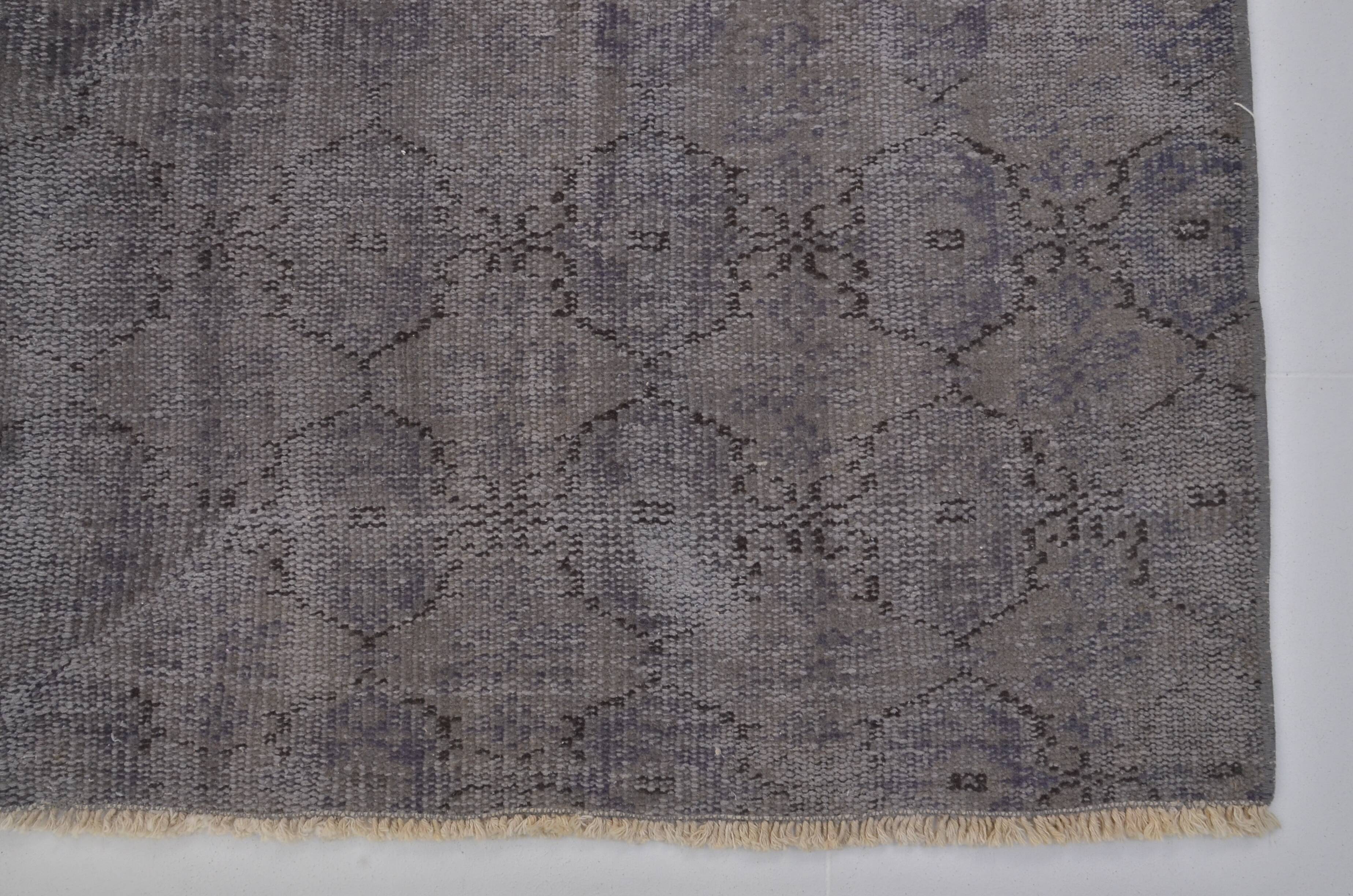 Oushak Handmade Grey Carpet sku 1522